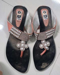 Embellished Flat Sandals