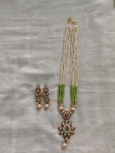 necklace with earrings