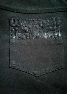 Stylish Black Sequin Shorts