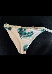 Tropical Leaf Print Bikini Bottoms