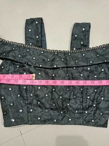 Black Fancy Princes Cut  Blouse Small Size