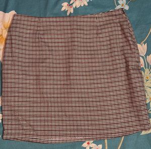 Trendy Plaid Mini Skirt