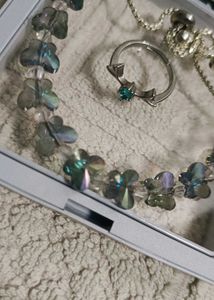 Sparkling Crystal Bracelet and Ring Set