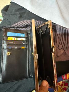 Accessorize London Black Croc-Effect Wallet