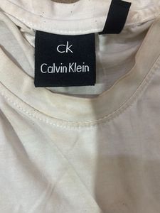 Calvin Klein Plain White T-Shirt
