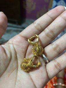 Golden Jhumka Earrings