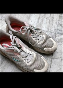 Gray &amp; Pink Athletic Sneakers sport shoes