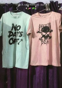 Graphic T-Shirt Bundle - "No Days Off" & Skull Pri