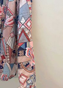 Abstract Print Button-Down Shirt