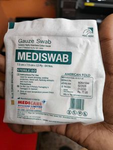 Mediswab Sterile Gauze Swabs Twelve Ply