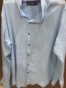 Light Blue Striped Men's Shirt