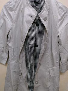 Elegant Grey Trench Coat