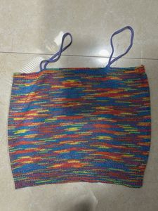 Colorful Knit Crop Top