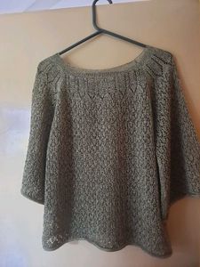 Olive Green Knit Top