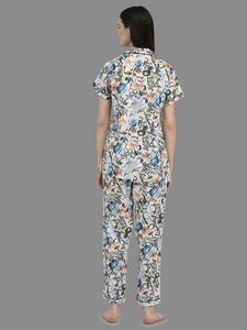 Women Floral Print Nightsuit