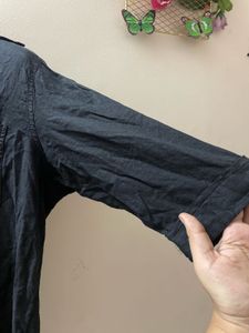 Classic Black Collared Shirt