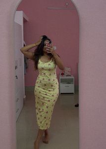 SALE - Floral Print Spaghetti Strap Dress