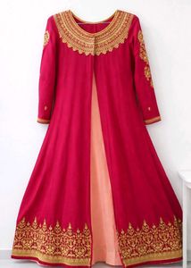 ₹899 Only🔥 Rani Pink Anarkali Kurta Set+Dupatta