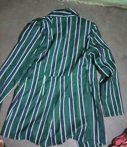 Y2K Striped Blazer Dress