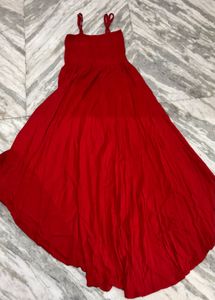 Vibrant Red Maxi Dress