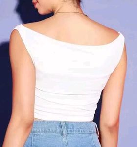 Chic Off-Shoulder White Top