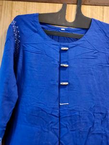 Elegant Blue Anarkali Kurta