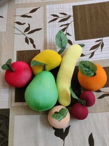 Decorative Faux Fruit Set -new, handmade