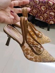 Elegant Mesh Floral Heels