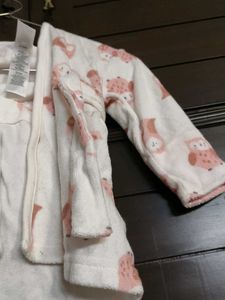 Carter's Cute Owl Print Baby Hoody Bath Gown