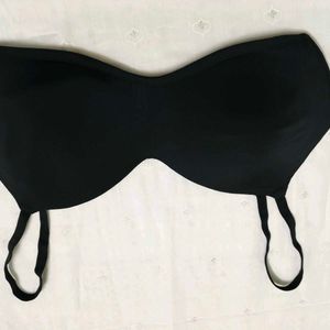 Black Strapless Bra