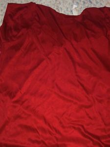 Red Lace Trim Nightgown