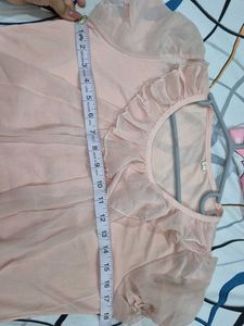 Peach Ruffle Top