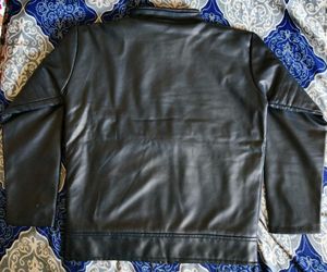 Stylish dark blue Leather Jacket