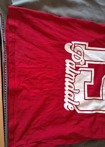 Red "19 Palmdale" Graphic T-Shirt
