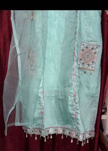 Beautiful Teal Kurta with Dupatta