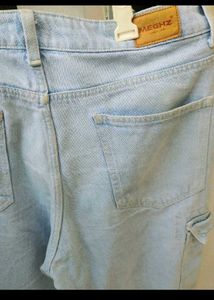 Light Wash Cargo Jeans