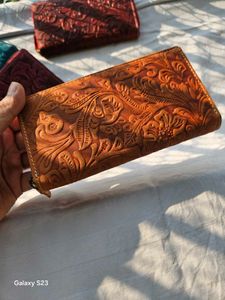 Embossed Leather Wallet