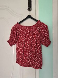 Chic Off-Shoulder Floral Top