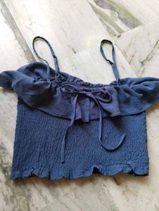 Smocked Cami Crop Top