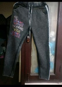 Stylish Washed Fleece Pants in 32 waist