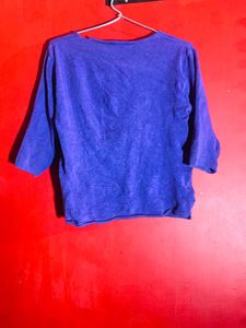 Vibrant Purple Graphic Top