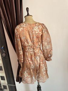 Floral Print Square Neck Dress