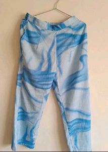 Affordable Blue Swirl Print Co-ord Set