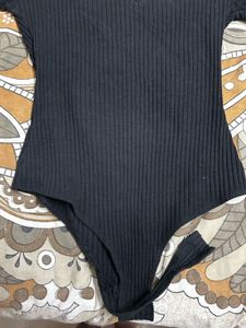 Black Sleeve Bodysuit