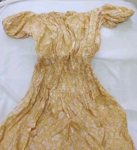 yellow cotton maxi dress