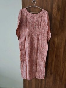 Embroidered Pink Kurta