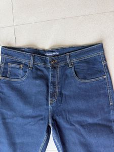 Classic Dark Wash Denim Jeans
