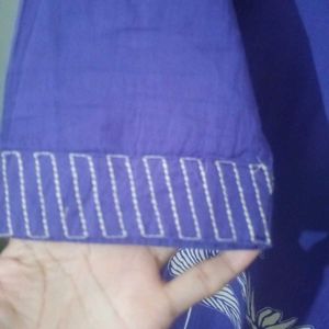 Purple Kurta Set with beautiful design