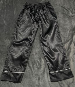 Black Satin Night Suit Set | XL