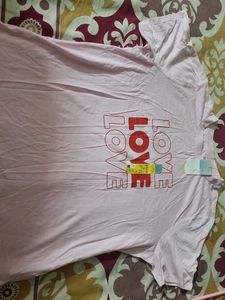 Cute Pink "Love" Graphic T-Shirt
